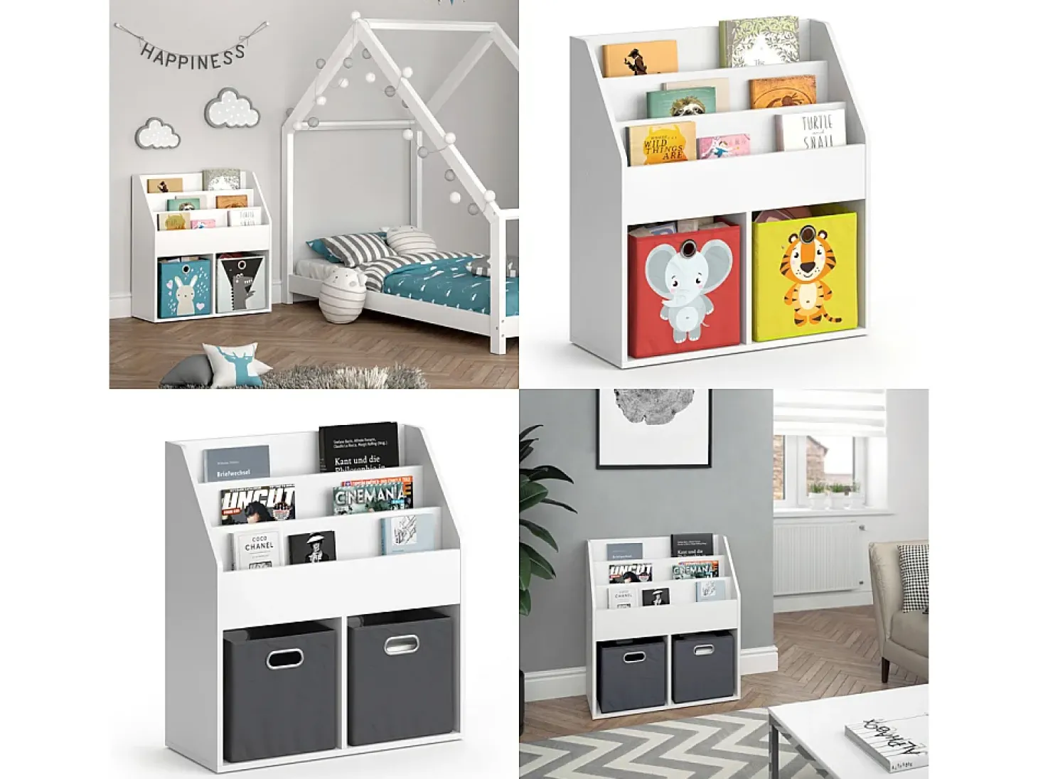 Prateleira para crianças branco 72x30.7x79 luigi