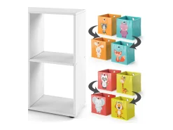 Prateleira para crianças branco 72.6x29x72 tetra
