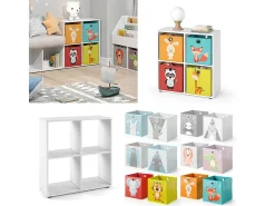 Prateleira para crianças branco 72.6x29x72 tetra