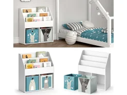 Prateleira para crianças branco 72x30.7x79 luigi