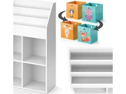 Prateleira para crianças branco 72x31.2x114.2 luigi
