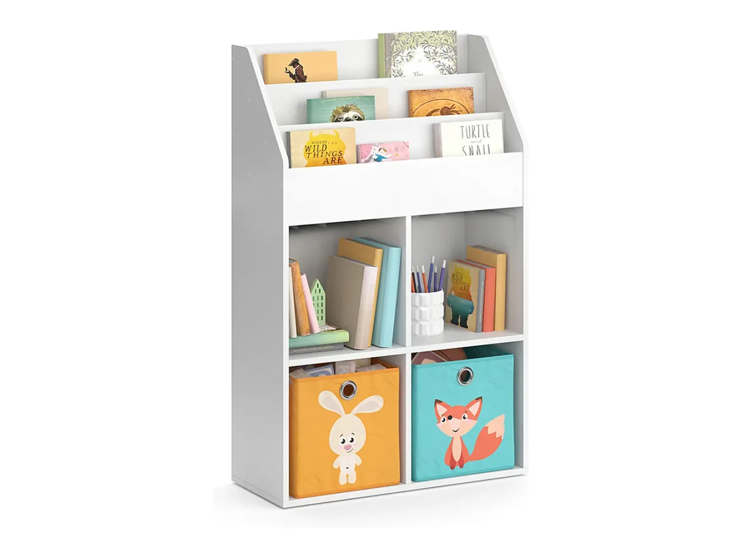 Prateleira para crianças branco 72x31.2x114.2 luigi