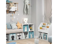 Prateleira para crianças branco 72.6x29x72 tetra