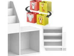 Prateleira para crianças branco 30.9x72x79 luigi