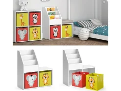 Prateleira para crianças branco 30.9x72x79 luigi