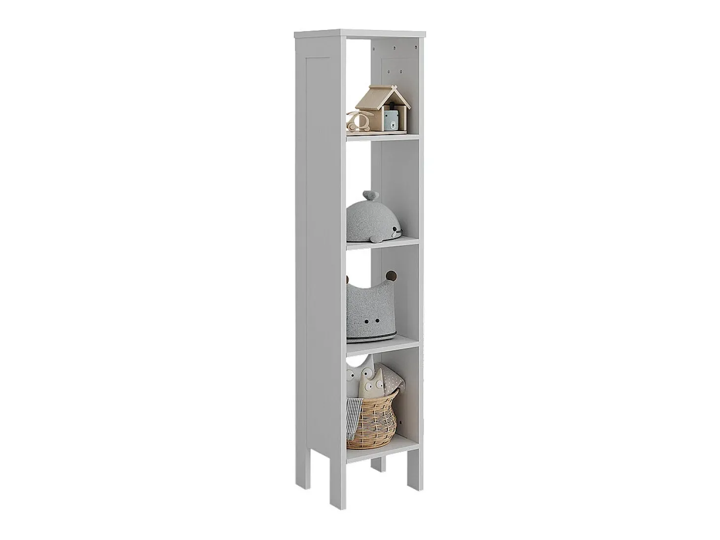Prateleira para crianças branco 35.2x30.6x159.5 ajaton