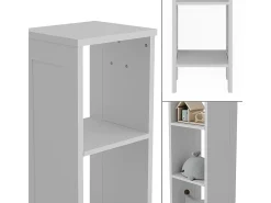 Prateleira para crianças branco 35.2x30.6x159.5 ajaton