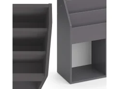 Prateleira para crianças cinza 72x30.7x79 luigi