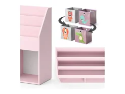 Prateleira para crianças rosa 72x30.7x79 luigi