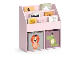 Prateleira para crianças rosa 72x30.7x79 luigi