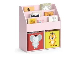 Prateleira para crianças rosa 72x30.7x79 luigi