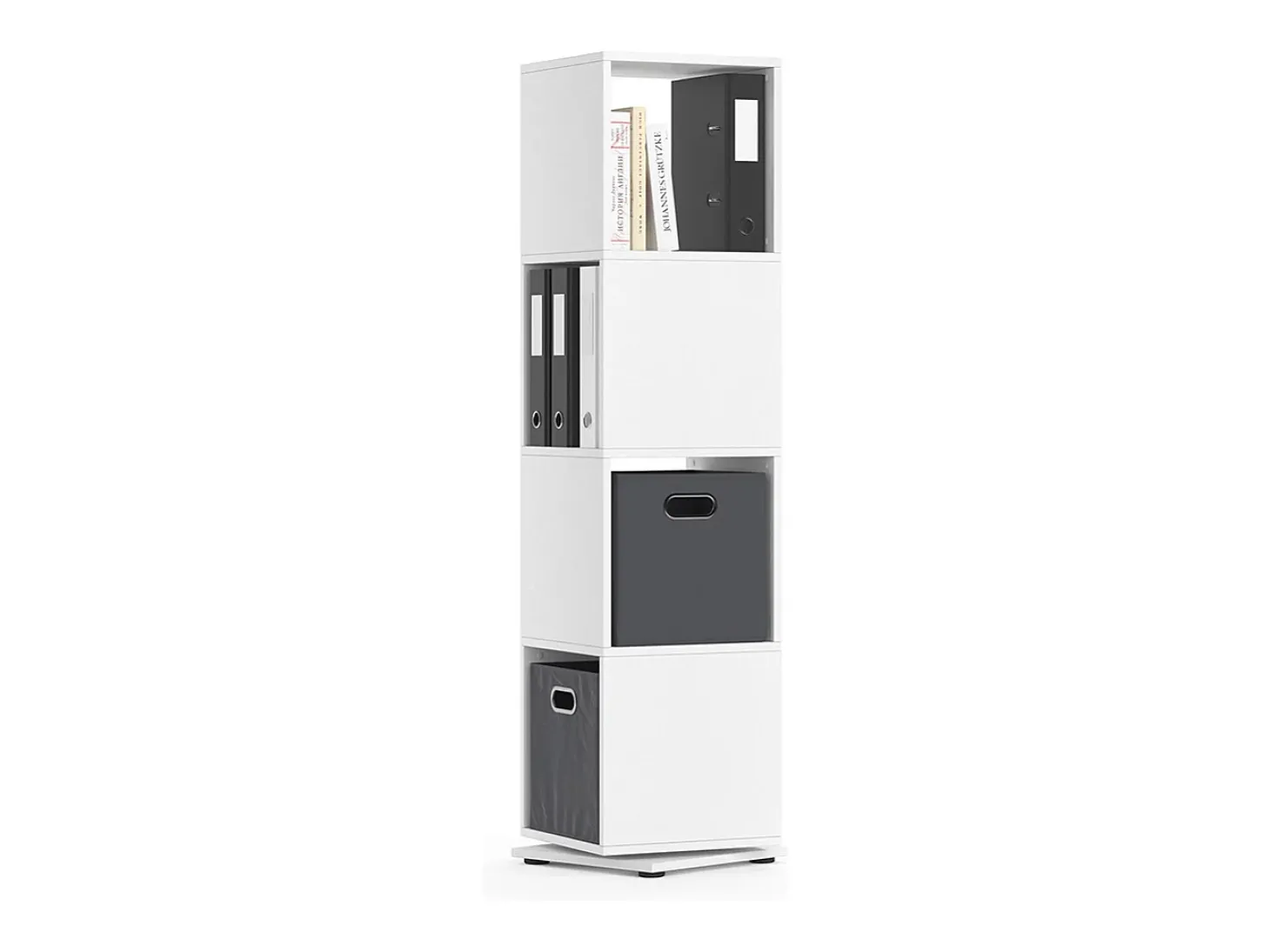 Prateleira rotativa branco 35.2x35.2x144.2