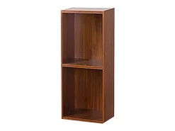 Prateleira VCM Wood CD DVD | Armazenamento | Dimensões A. 72 x L. 34 x P. 30 cm | Prateleira de Decoração | Estante Mendas 2 Bandejas (Núcleo de Noz)