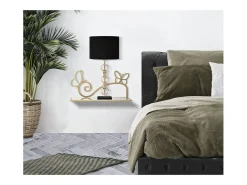 Prateleira VKH225, Ouro, 41,5x18x21 cm, Kendra Home