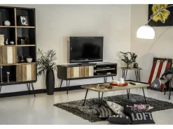 Prateleira 90x195x35 cm Preto adesso adesl02