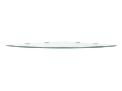 Prateleiras canto 2 pcs suportes cromados 45x45cm vidro transp. PT205733