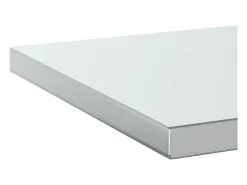 Prateleiras de parede 2 pcs 50x40x3 cm aço inoxidável prateado