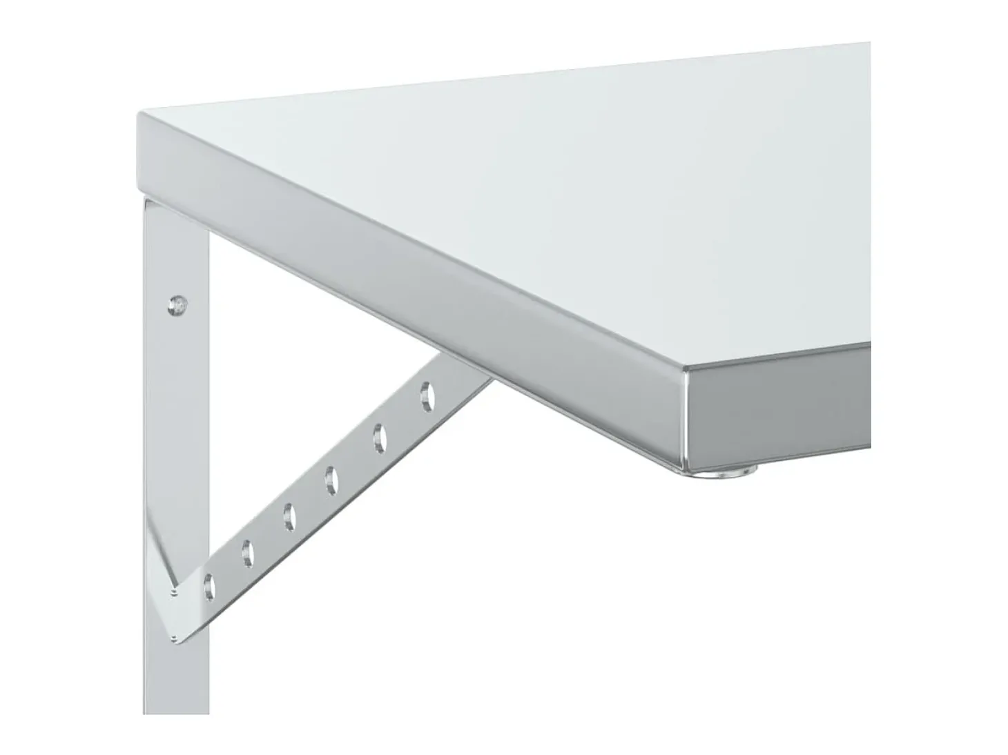 Prateleiras de parede 2 pcs 100x40 cm aço inoxidável prateado