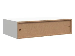 Prateleiras de parede com gavetas 2pcs MDF 40x23,5x10 cm branco