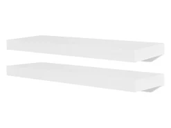 Prateleiras de parede para livros/DVD MDF branco