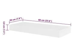 Prateleiras de parede para livros/DVD MDF branco