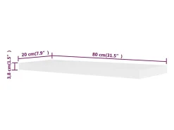 Prateleiras de parede para livros/DVD MDF branco