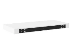 Prateleiras de parede suspensas 2 pcs 50x23x3,8cm MDF branco