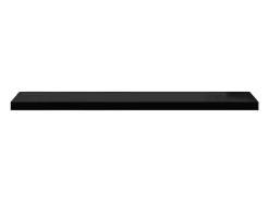 Prateleiras de parede suspensas 2 pcs 120x23,5x3,8cm MDF preto