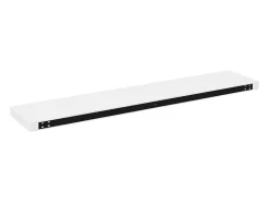 Prateleiras de parede suspensas 2 pcs 120x23,5x3,8cm MDF branco