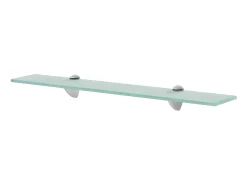 Prateleiras flutuantes 2 pcs vidro 60x10 cm 8 mm PT204788