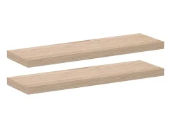 Prateleiras flutuantes 2 pcs 80x23,5x4 cm derivados de madeira