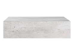 Prateleiras parede + gavetas 2 pcs MDF 40x23,5x10 cm cinza cim. PT974404