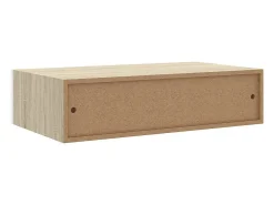 Prateleiras parede + gavetas 2pcs MDF 40x23,5x10cm carv./branco