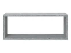 Prateleiras parede 6 pcs madeira processada 60x15x23 cm cinza PT732003