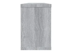 Prateleiras parede 2 pcs madeira processada 60x15x23 cm cinza PT824295