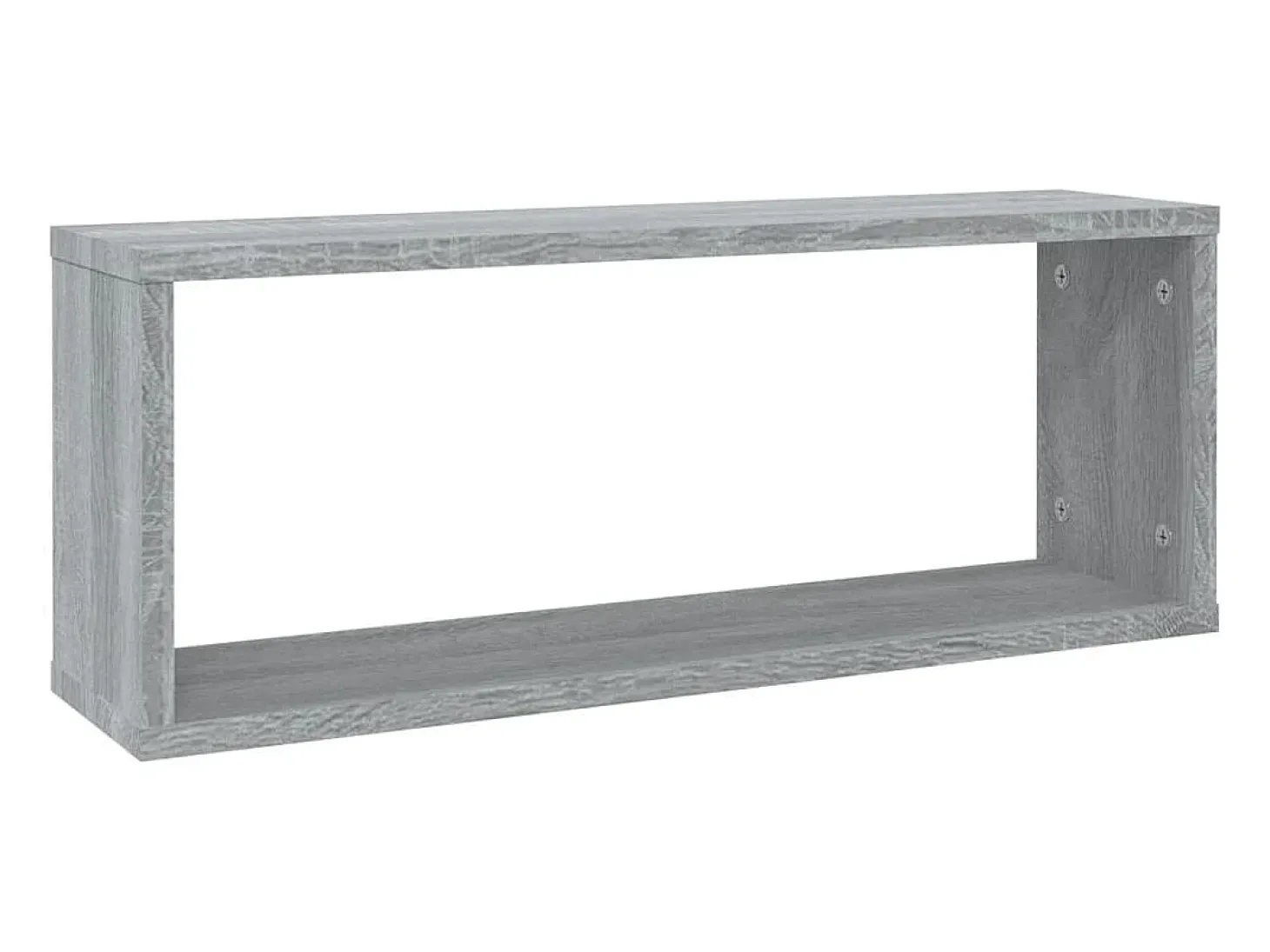 Prateleiras parede 2 pcs madeira processada 60x15x23 cm cinza PT824295