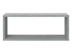 Prateleiras parede 2 pcs madeira processada 60x15x23 cm cinza PT824295