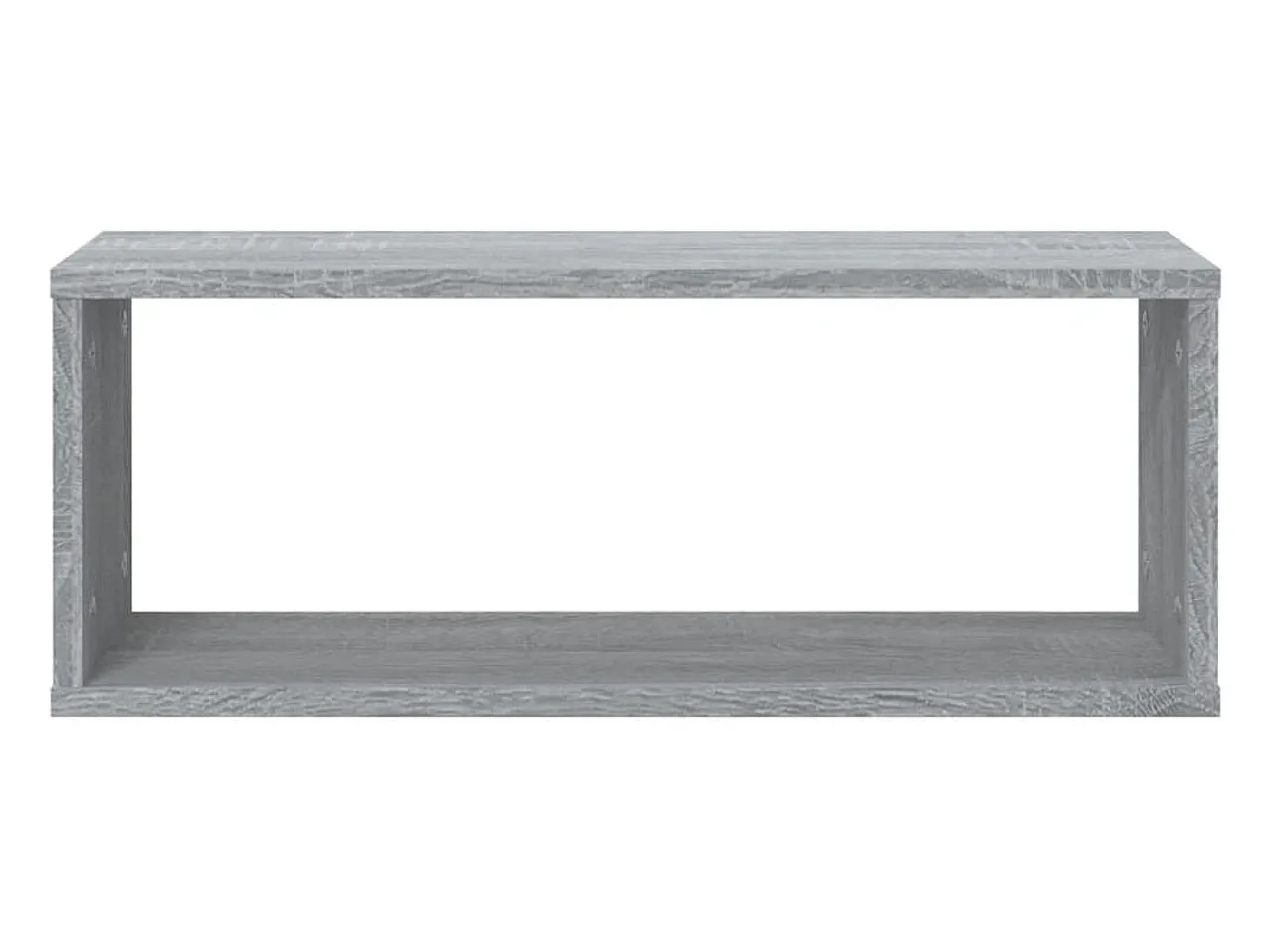 Prateleiras parede 2 pcs madeira processada 60x15x23 cm cinza PT824295