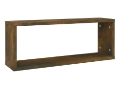 Prateleiras parede 6 pcs madeira processada 60x15x23 cm fumado PT952614
