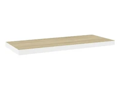 Prateleiras parede 4 pcs 80x23,5x3,8 cm MDF carvalho e branco PT619762