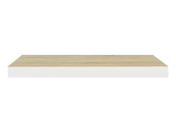 Prateleiras parede 4 pcs 60x23,5x3,8 cm MDF carvalho e branco PT207318