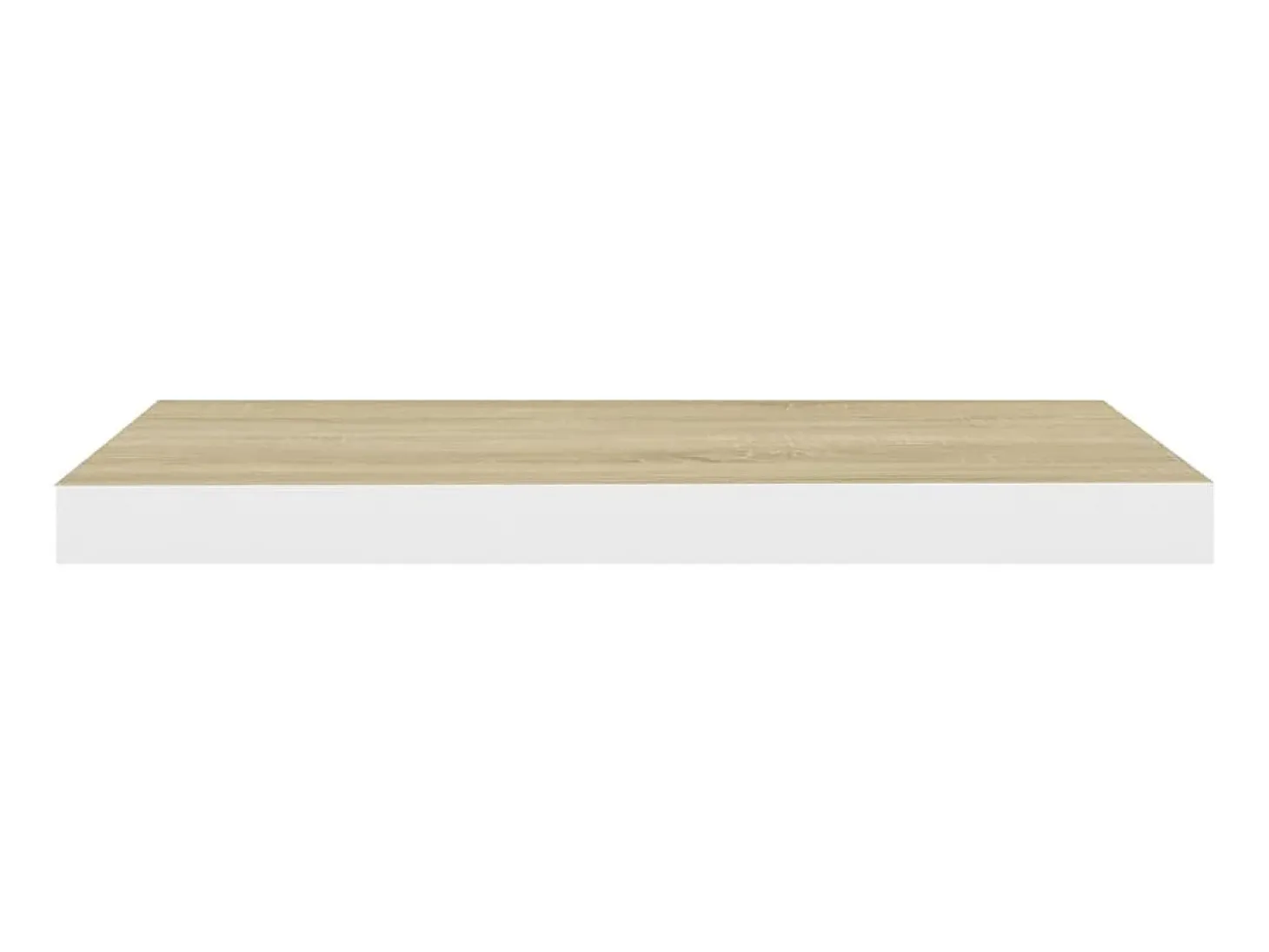 Prateleiras parede 4 pcs 60x23,5x3,8 cm MDF carvalho e branco PT207318