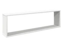 Prateleiras parede forma cubo 4pcs deriv. madeira 100x15x30 cm