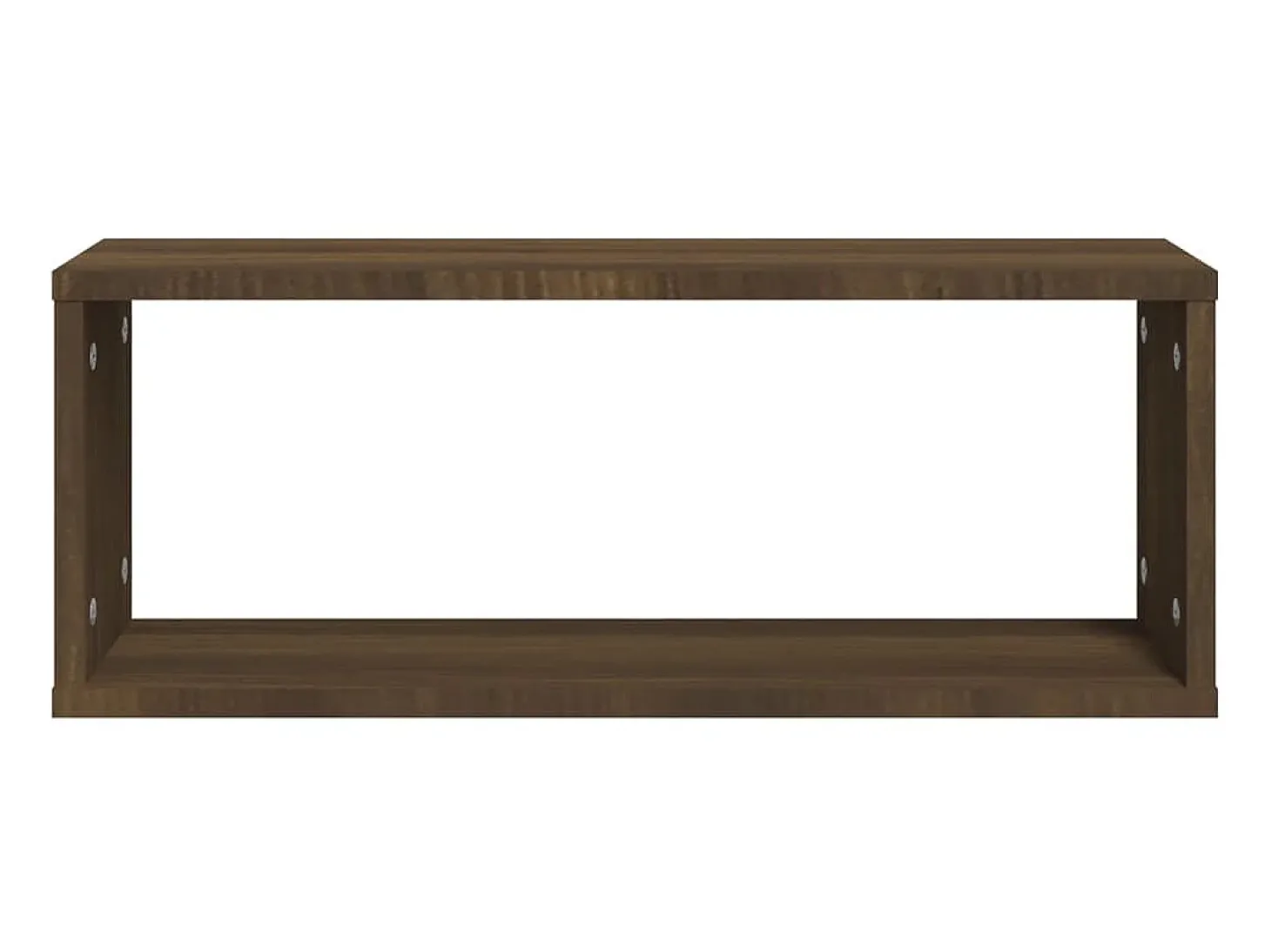 Prateleiras parede 2pcs madeira processada 60x15x23 cm castanho PT437791