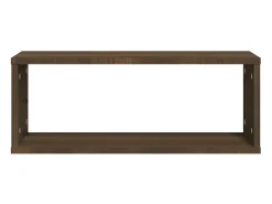 Prateleiras parede 4pcs madeira processada 60x15x23 cm castanho PT949164