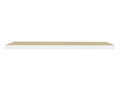 Prateleiras parede 2pcs 90x23,5x3,8 cm MDF cor carvalho/branco PT647309