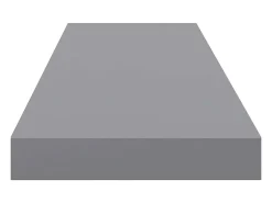 Prateleiras parede suspensas 4 pcs 90x23,5x3,8cm MDF cinzento