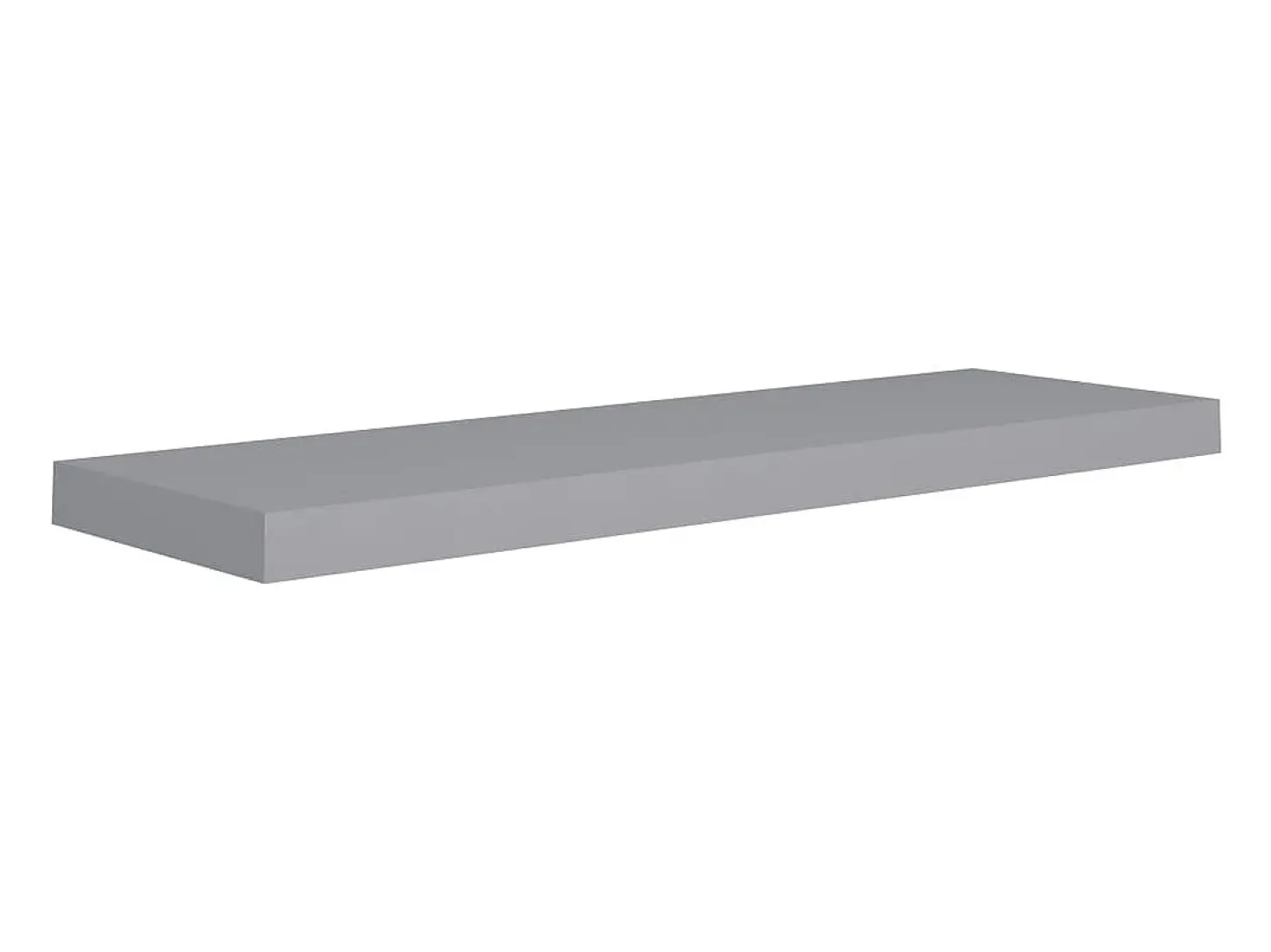 Prateleiras parede suspensas 2 pcs 80x23,5x3,8cm MDF cinzento PT541633