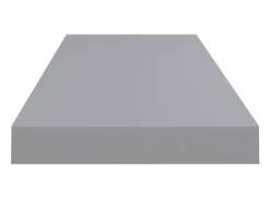 Prateleiras parede suspensas 2 pcs 80x23,5x3,8cm MDF cinzento PT541633