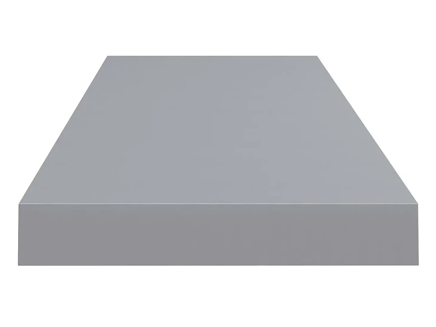 Prateleiras parede suspensas 2 pcs 80x23,5x3,8cm MDF cinzento PT541633